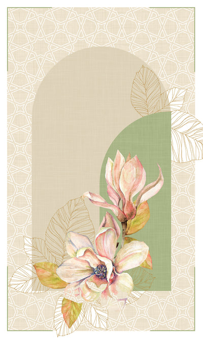 Pastel magnolia rug
