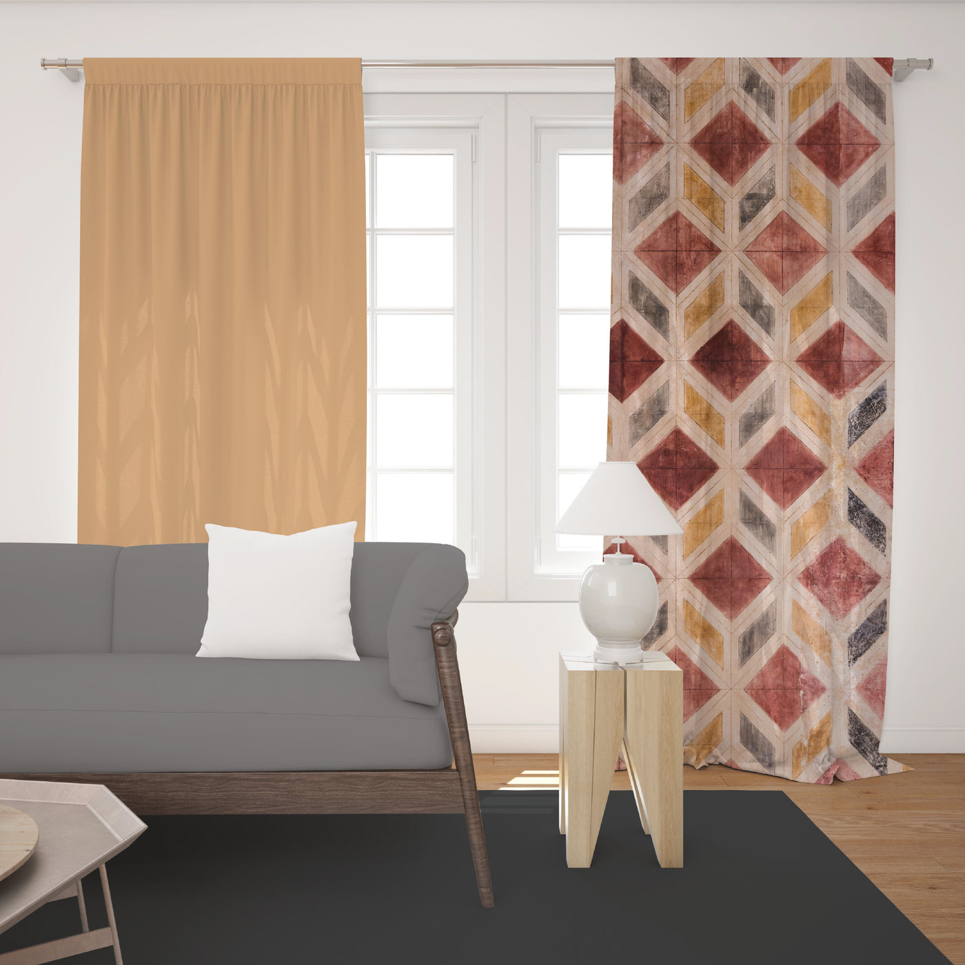 Bohemian Pattern Curtain ( Set of 2)