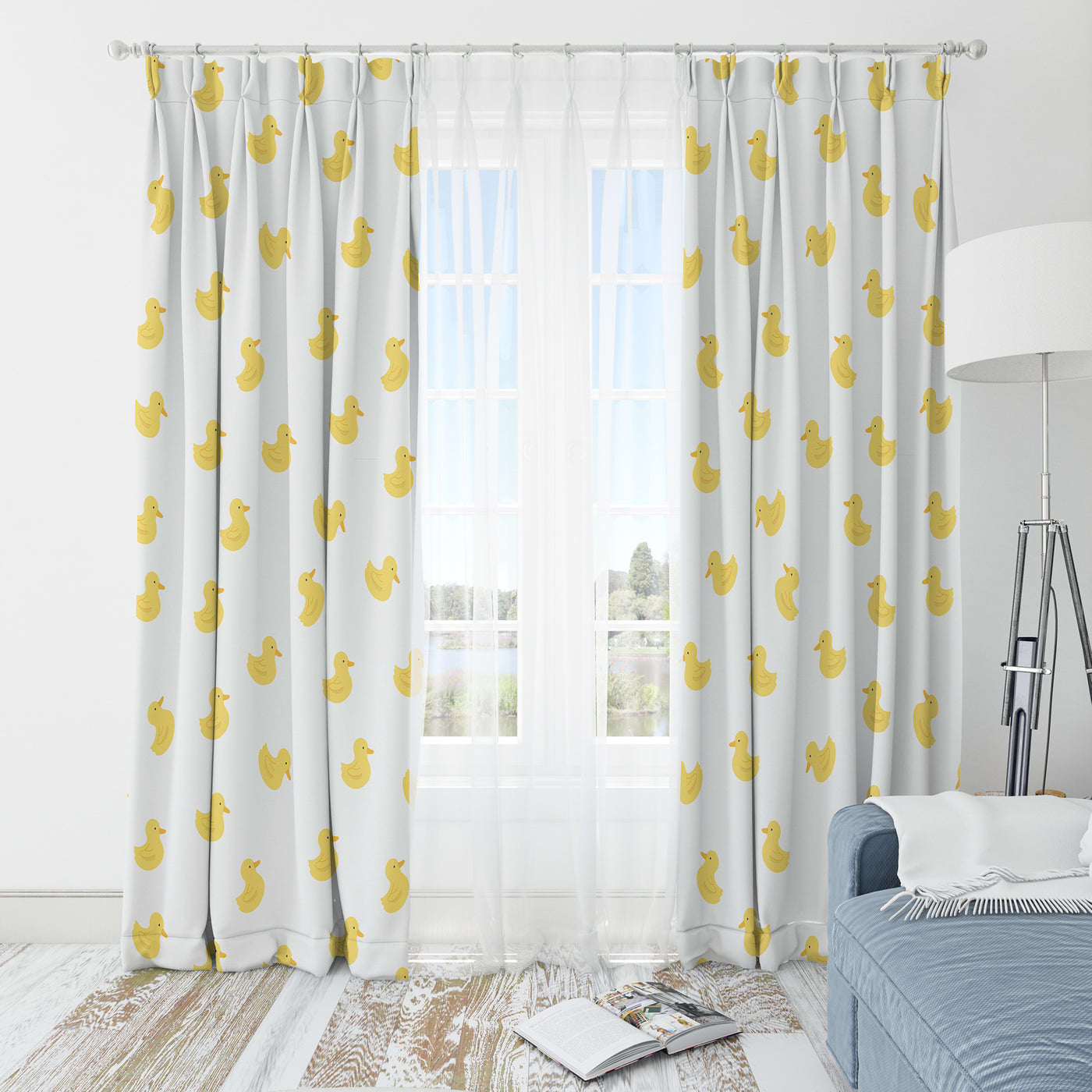 Duck kids curtain