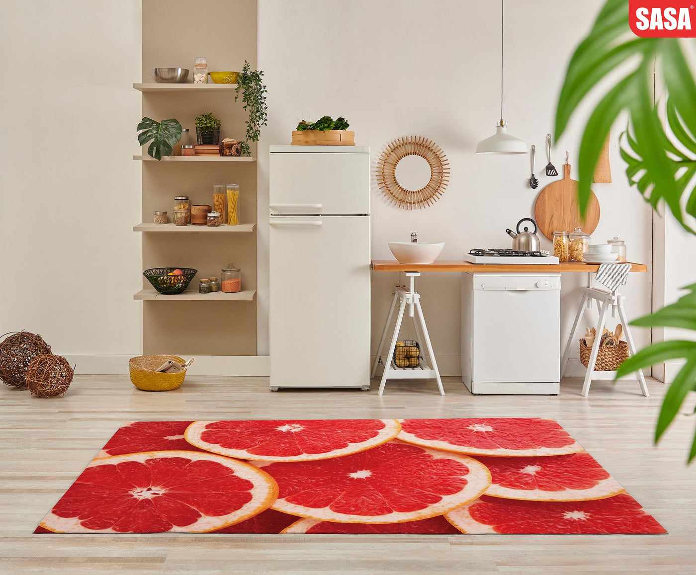 Grapefruit  Kitchen Carpet