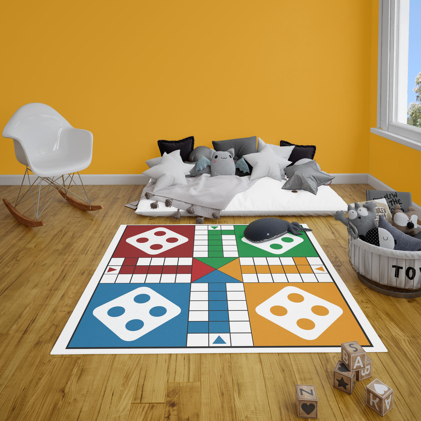 Lets Play Ludo Kids Carpet