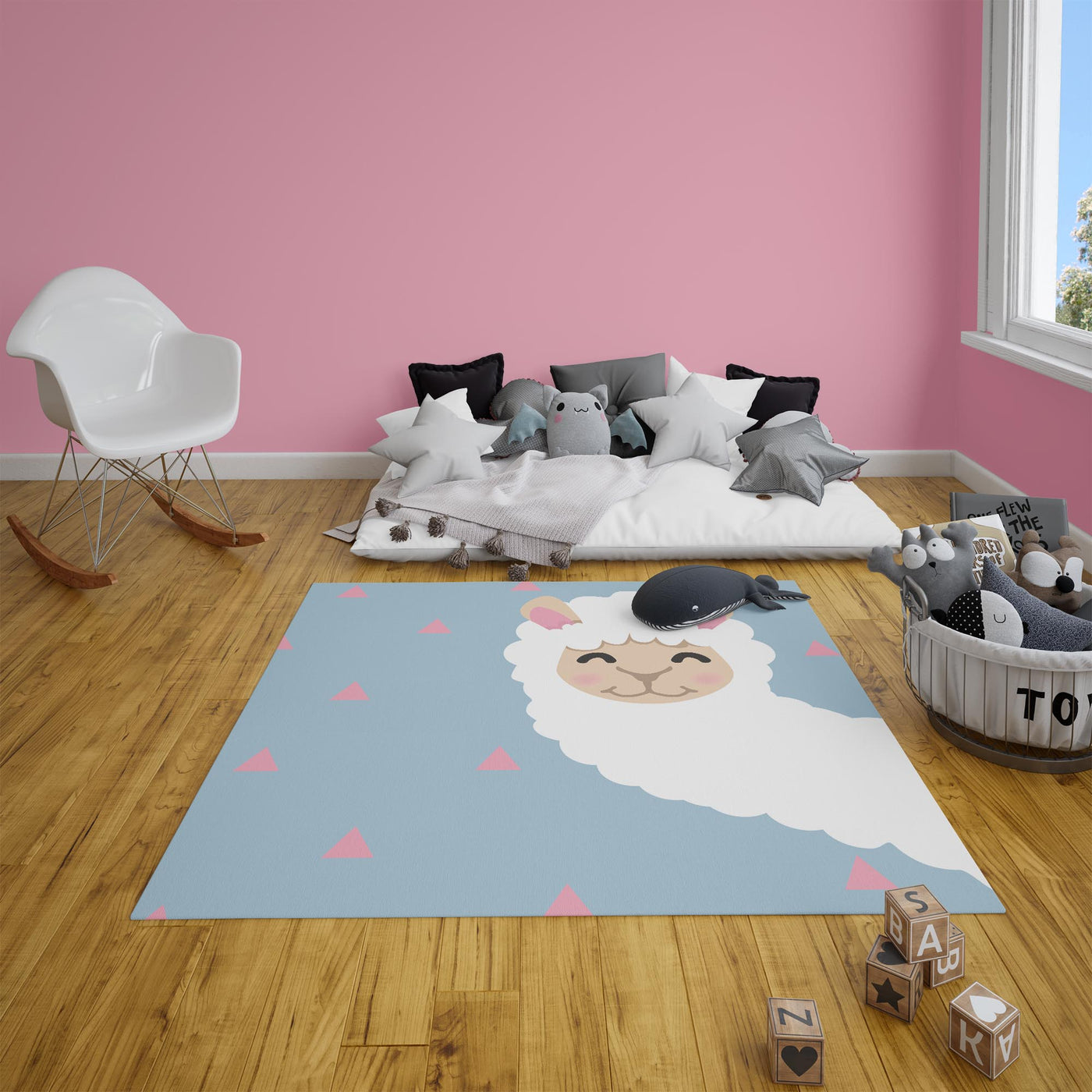 Cute Lama  Kids Carpet