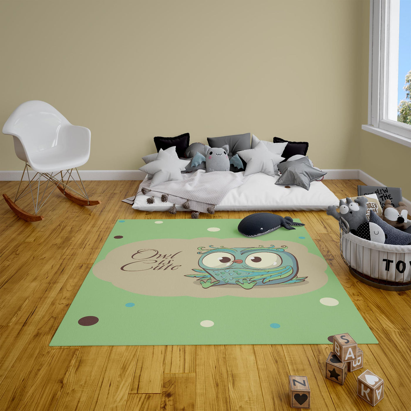 Cute its Owl Kids Carpet