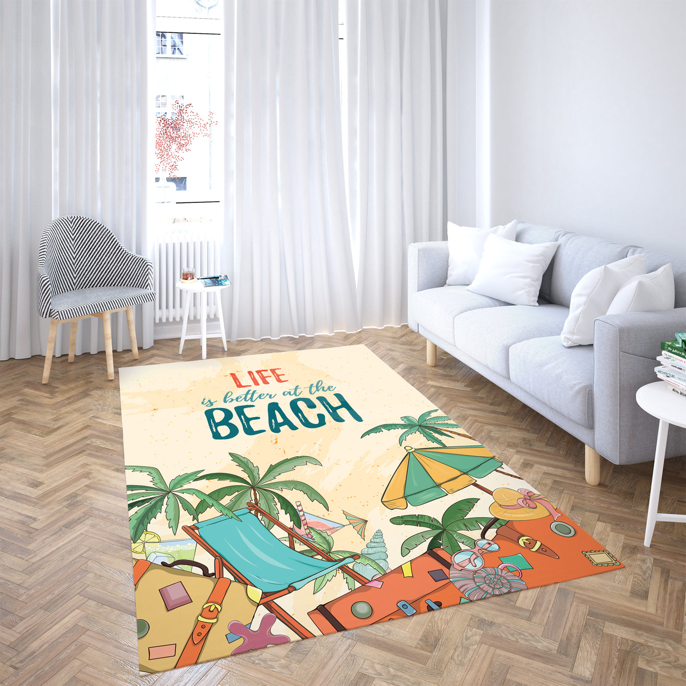 Life Is Better At The Beach Summer Carpet S157
