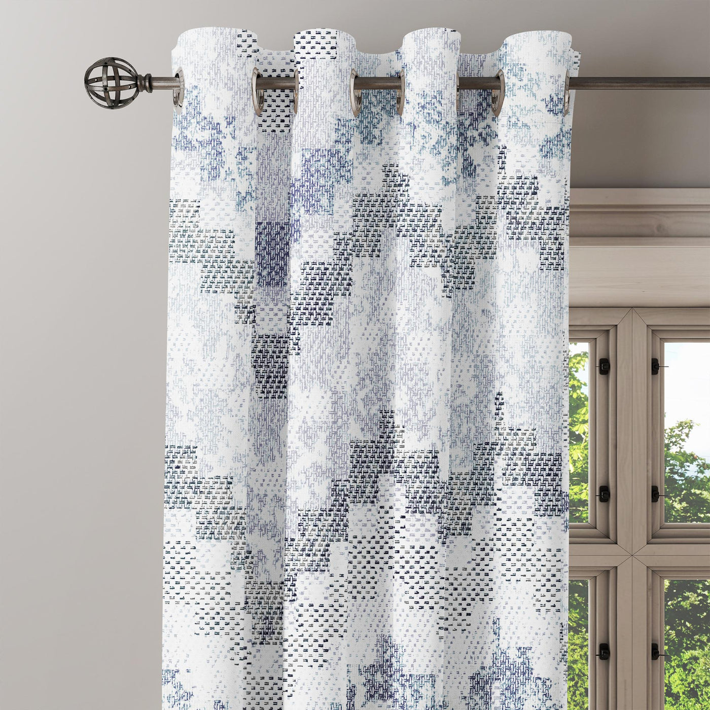 Abstract Dotted Pattern Curtain
