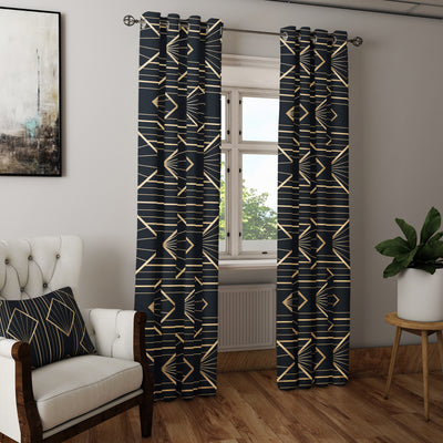 Boohoo Abstract Shaped Pattern Curtain