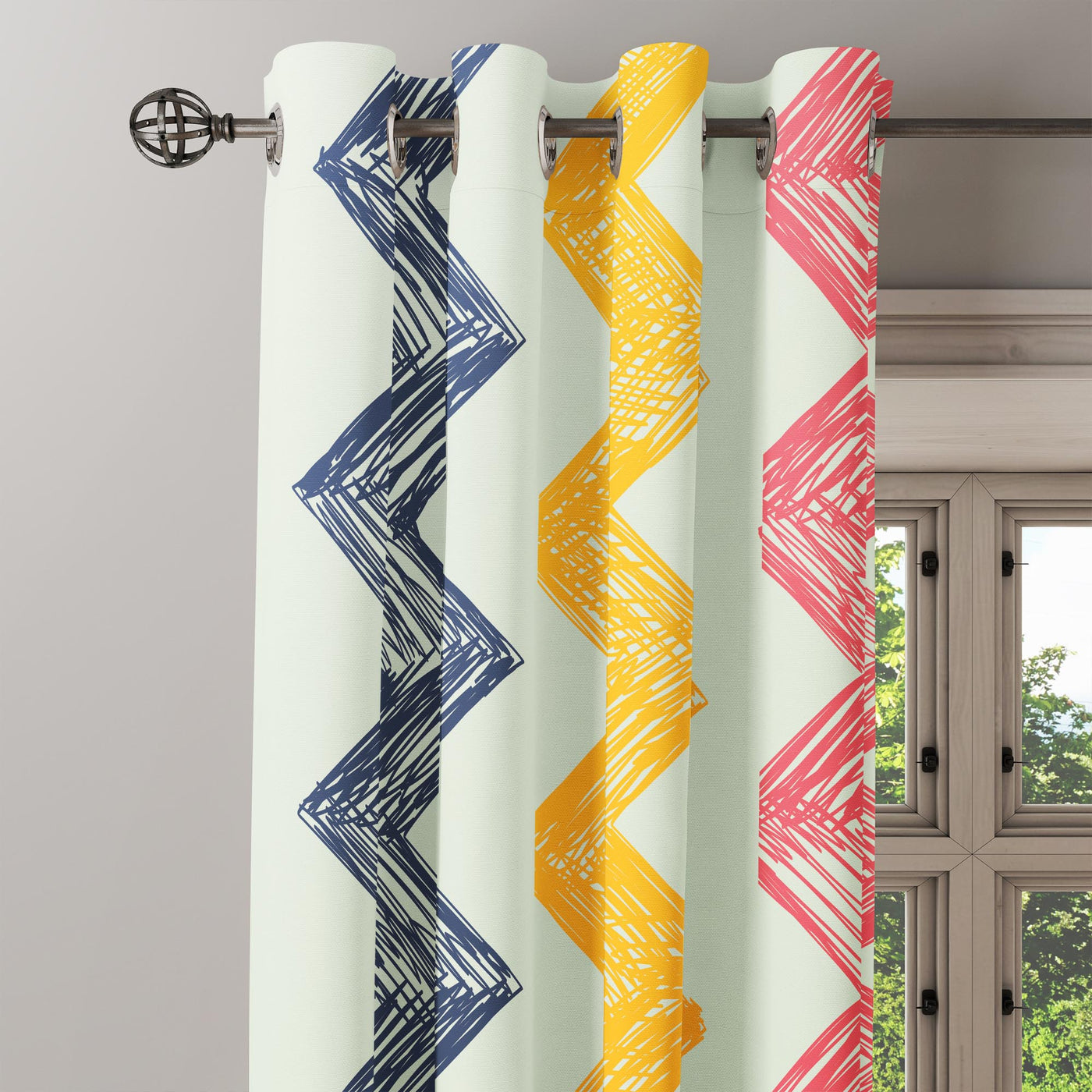 Acrylic Wax Pattern Curtain