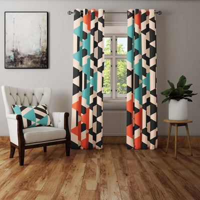 Geometric Springy Curtain