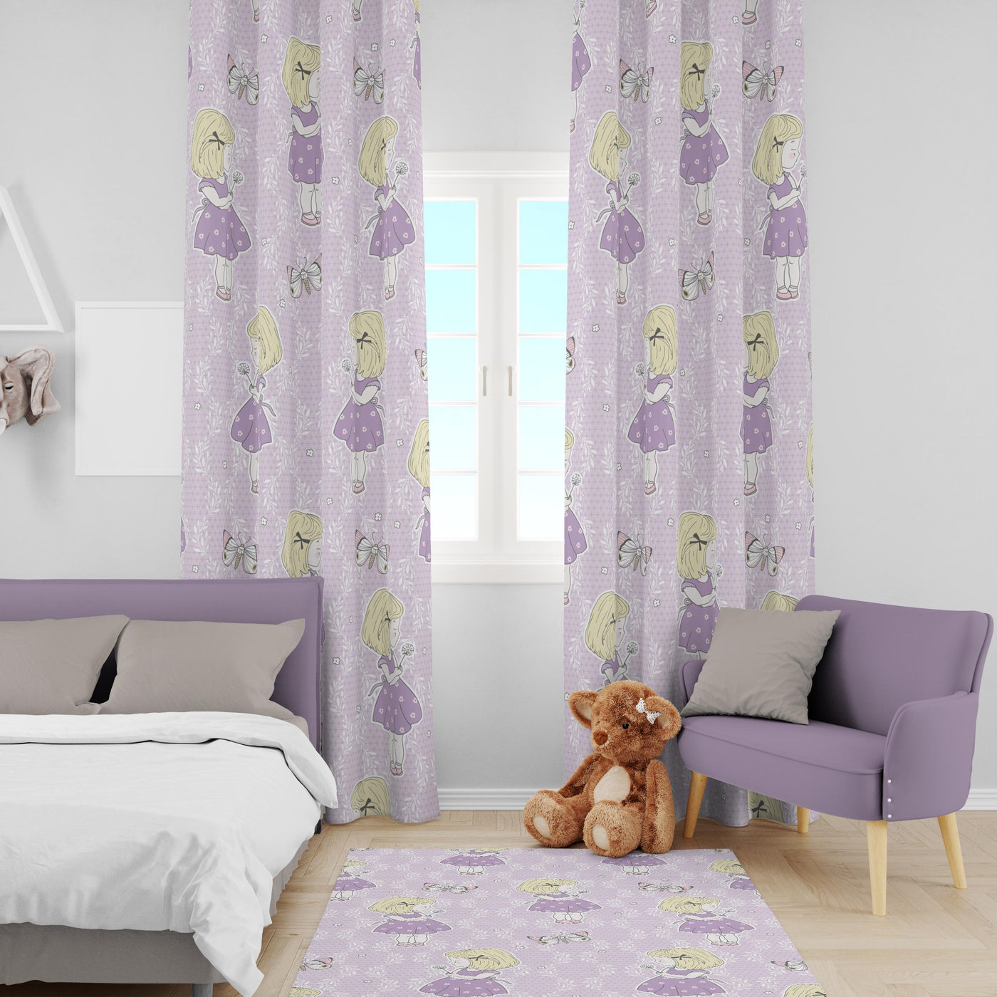 Purple Girl  Kids room R1004