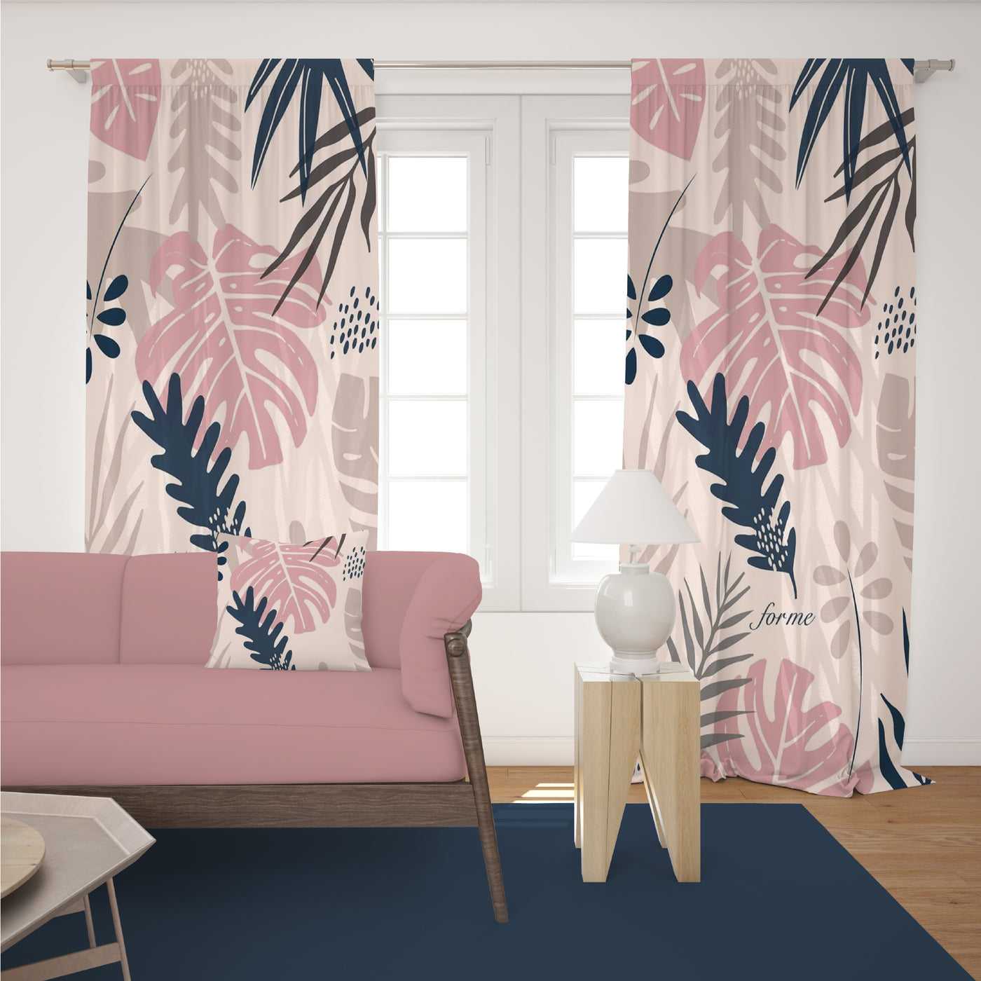 Scandinavian Blooms Curtain