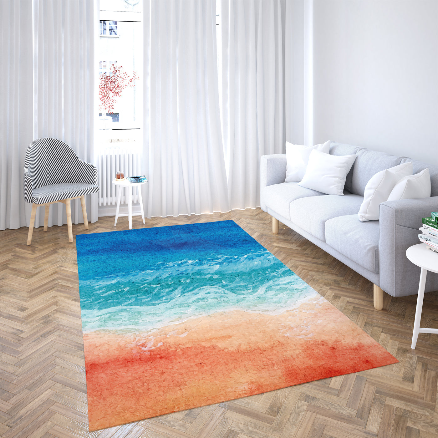 Sea Waves Summer Carpet S176