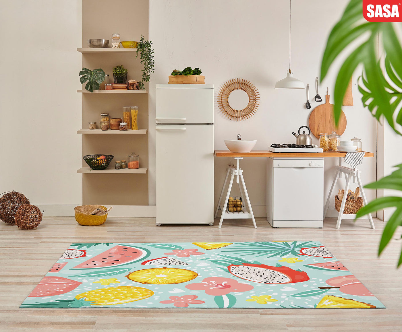 Tropical Fruit Kitchen Carpet