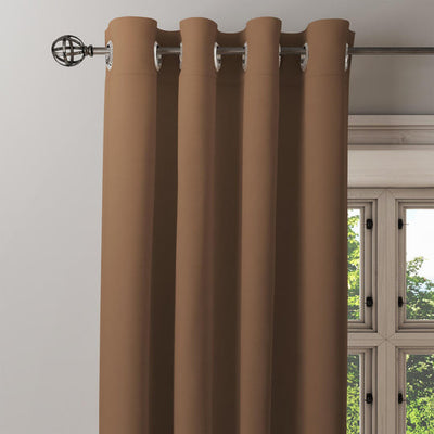 Brown curtain