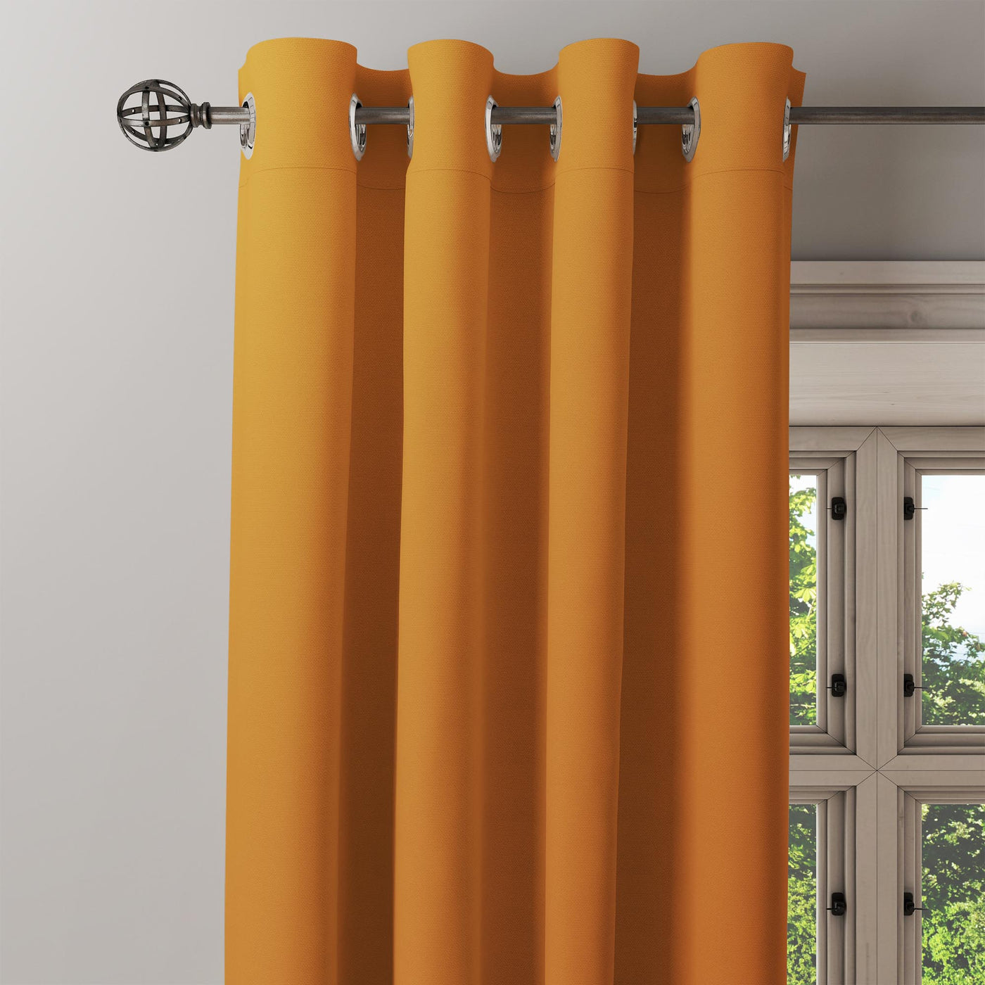 Orange curtain