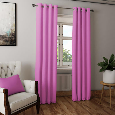 Pink curtain