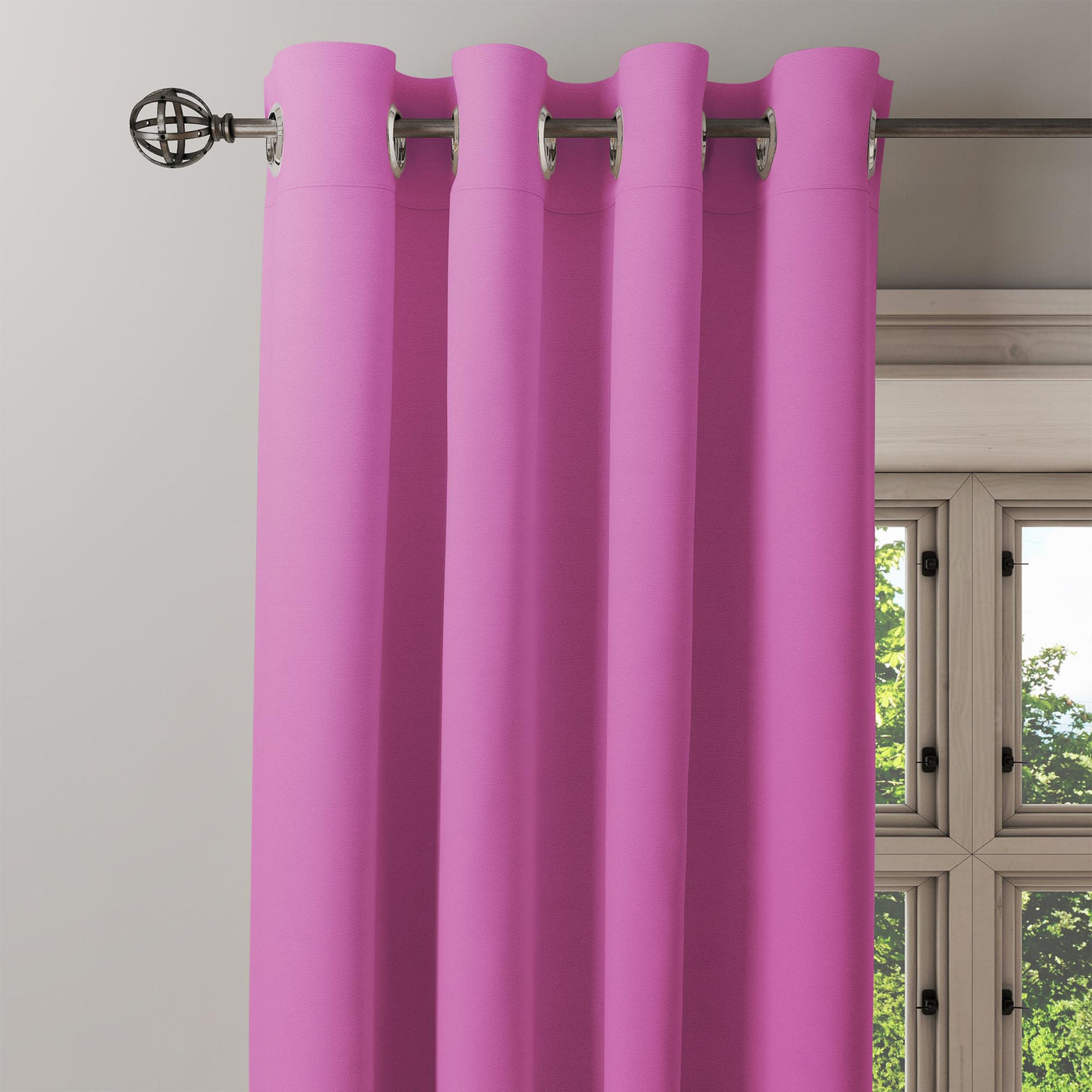 Pink curtain