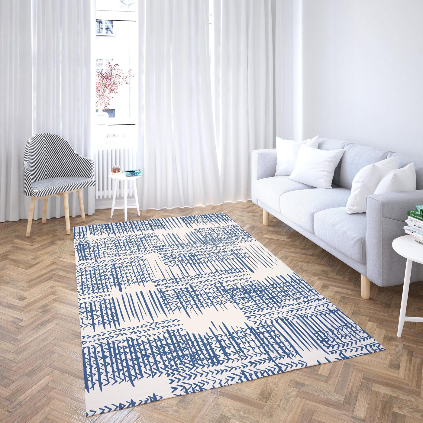 Blue Lines Carpet S104