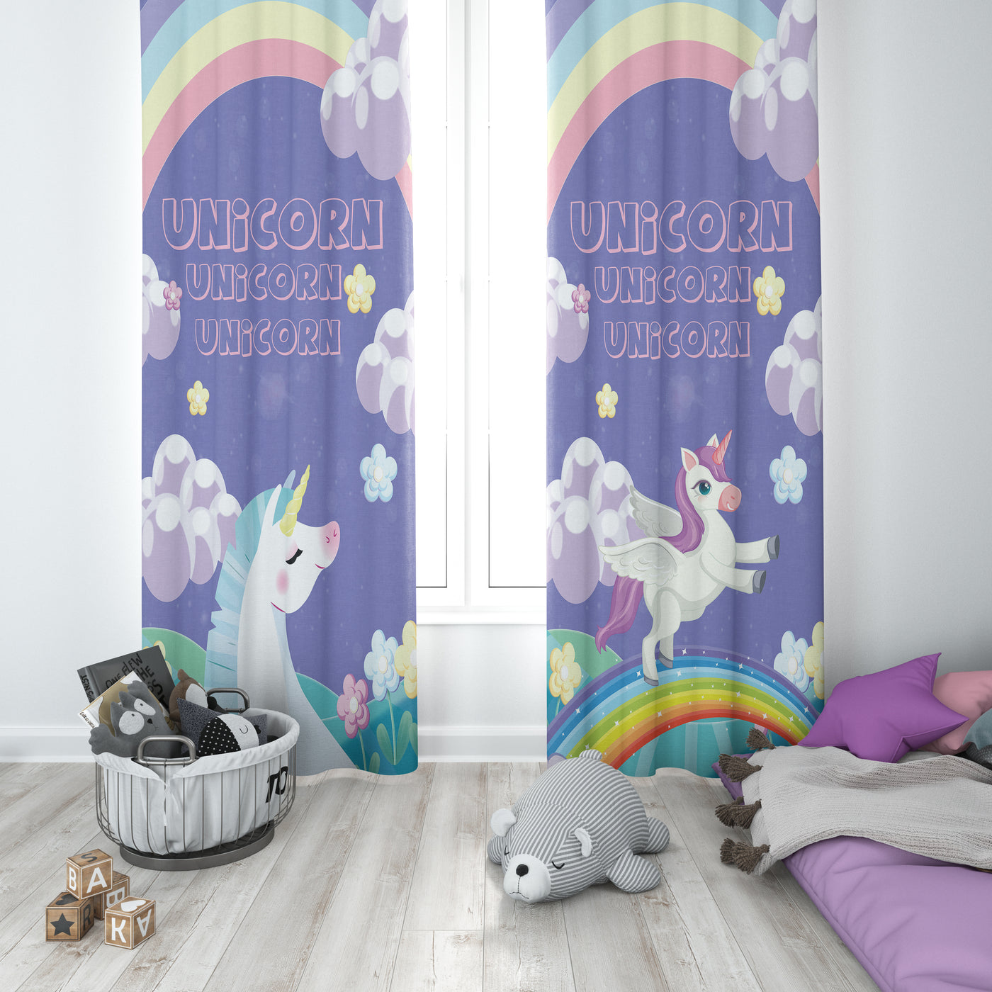 My Unicorn  kids Curtain