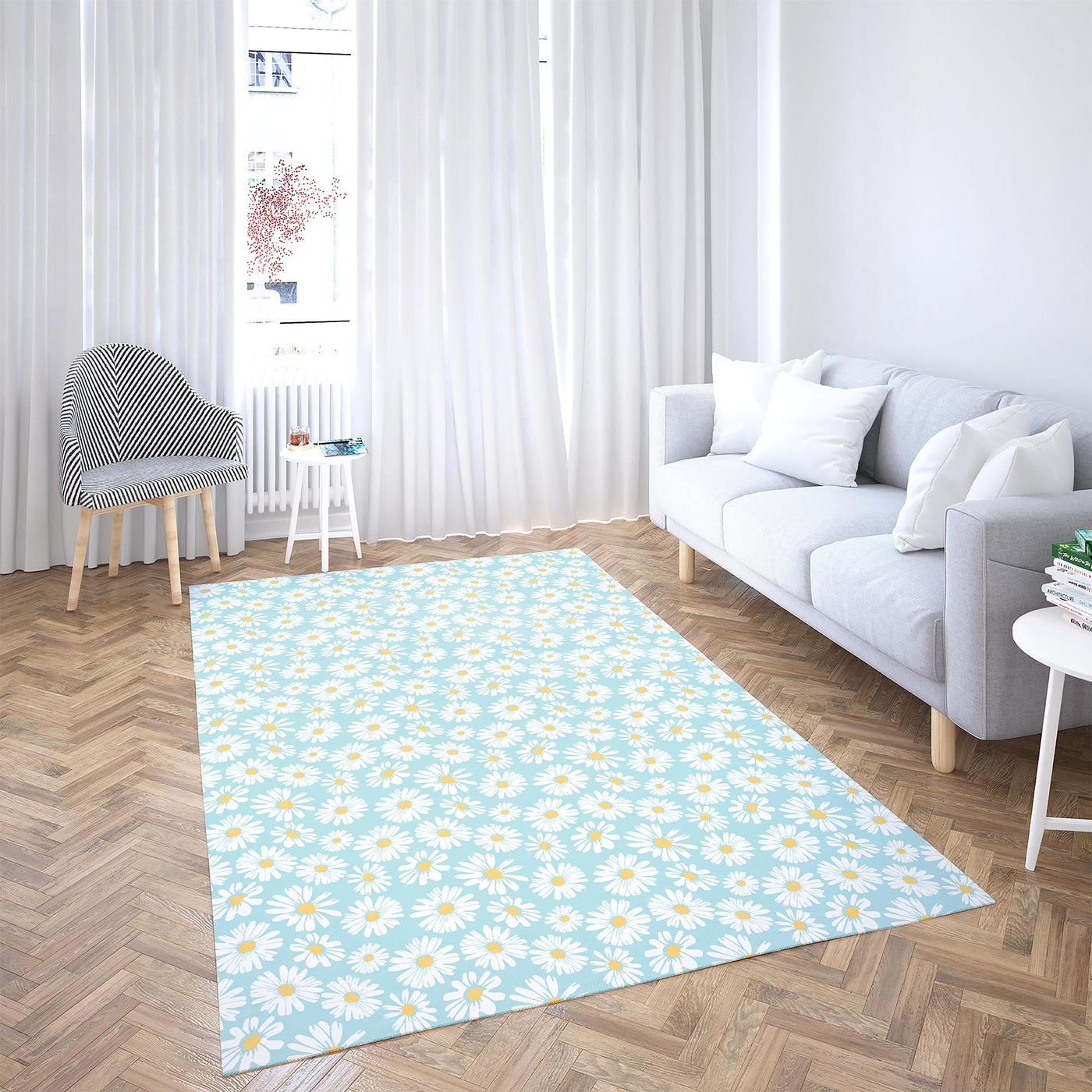 White Sunflower carpet S120